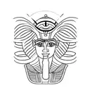 Create a tattoo design inspired by ancient Egyptian hieroglyphics and incorporate elements of nature. tattoo design idea