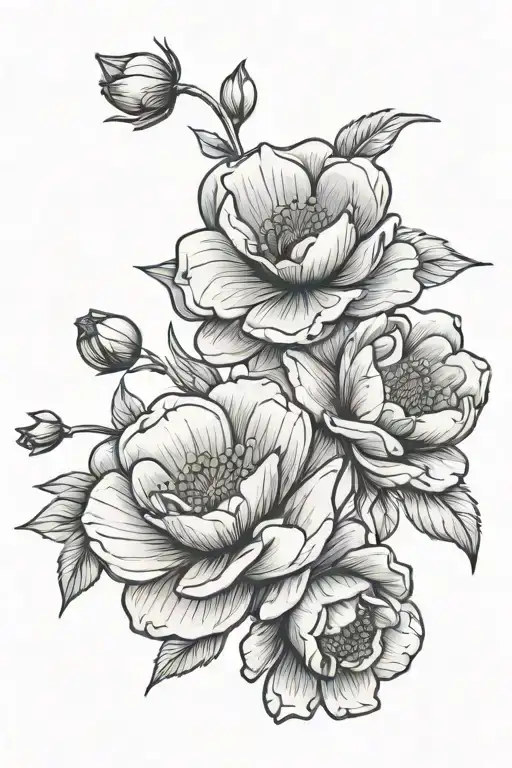 buttercup flowers wrapped tattoo design idea