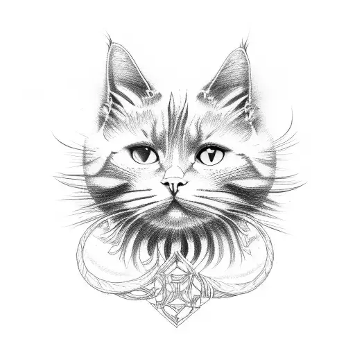 cat's whiskers tattoo design idea