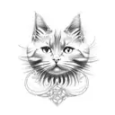cat's whiskers tattoo design idea