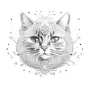 cat's whiskers tattoo design idea