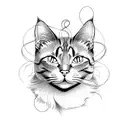 cat's whiskers tattoo design idea