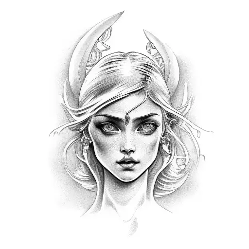 aphrodite  tattoo design idea