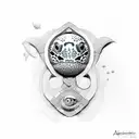 aphrodite with turtle shell tattoo design idea