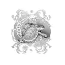 aphrodite with turtle shell tattoo design idea