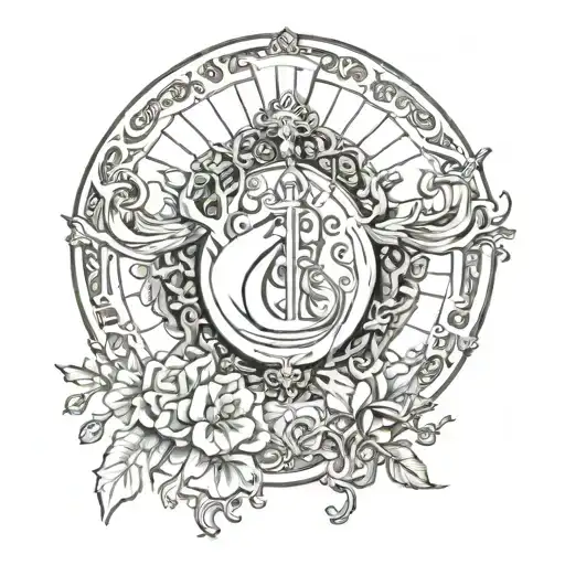 blood of the covenant is thicker than water of the womb tattoo design idea