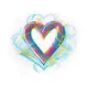 a signature of the initials LM in a heart shape tattoo design idea