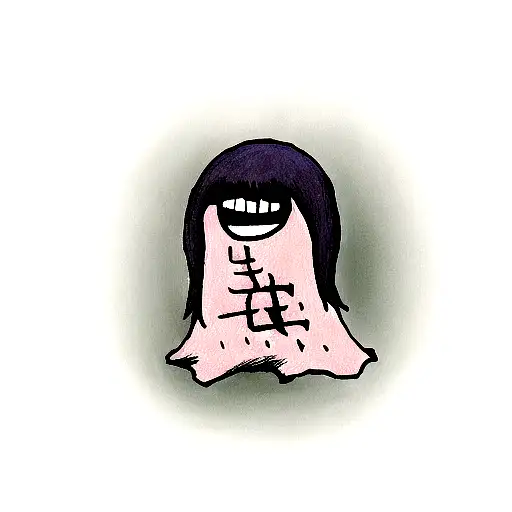 fear  alone blessed depression  avoid myself  ugly cursed HA HA HA tattoo design idea