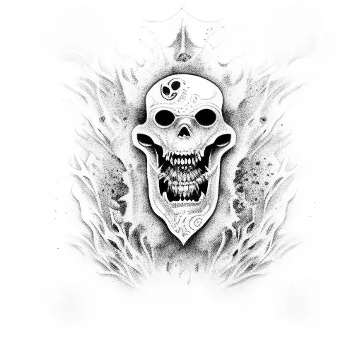 an army of zombie pirates underwater tattoo design idea