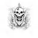 an army of zombie pirates underwater tattoo design idea