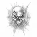 an army of zombie pirates underwater tattoo design idea