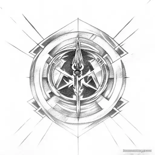 deathly hallows and star wars and lord of the rings tattoo design idea