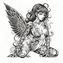 anime nude   tattoo design idea