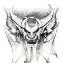 demon tattoo design idea