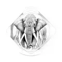 Elephant mandala tattoo design idea