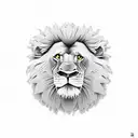 king lion tattoo design idea