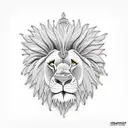 king lion tattoo design idea
