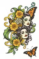 medusa, semicolon, butterfly, joker tattoo design tattoo design idea