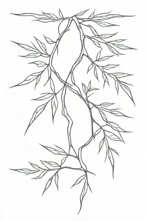 juniper branch tattoo design idea