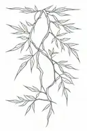 juniper branch tattoo design idea