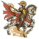 centurion approaching battle tattoo design idea