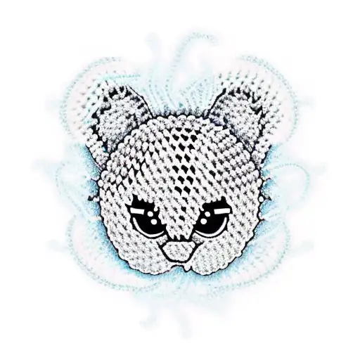 crochet design and crochet hook tattoo design idea