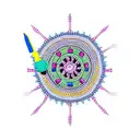 crochet design and crochet hook tattoo design idea