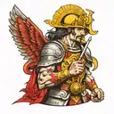 saint florian tattoo design idea