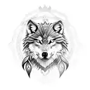 shield, wolf, Pertaining to royal, Blessedty,  tattoo design idea