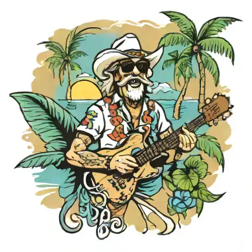jimmy buffett buccaneer tattoo design idea