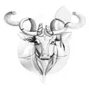 Taurus and Virgo combination  tattoo design idea