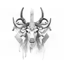 Taurus and Virgo combination  tattoo design idea