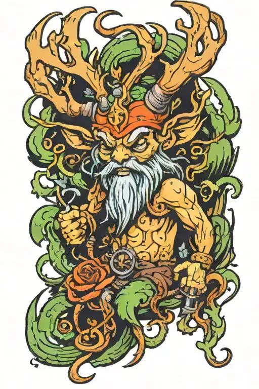 Leshy tattoo design idea