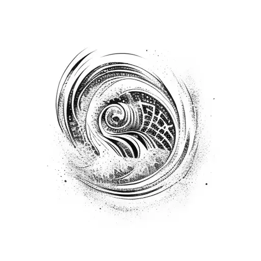 Ocean Wave tattoo design idea