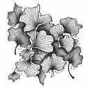 ginkgo leaves tattoo design idea