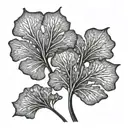ginkgo leaves tattoo design idea