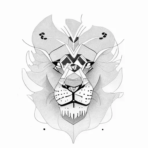lion king cartoon  tattoo design idea