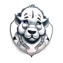 Simba Timon Pumba  tattoo design idea