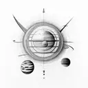 Solar System  tattoo design idea