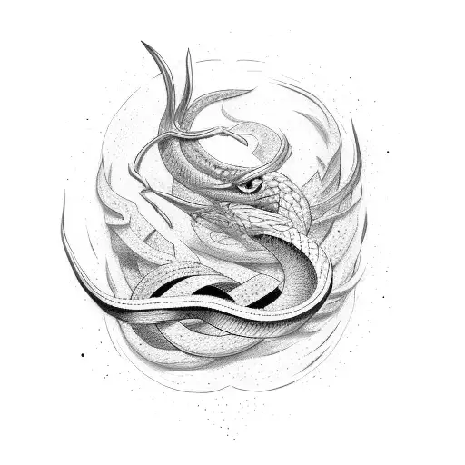 Viper tattoo design idea