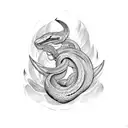 Viper tattoo design idea