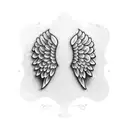 Real Angel Wings tattoo design idea