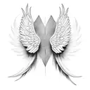 Real Angel Wings tattoo design idea