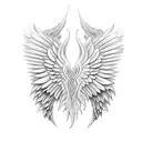 Real Angel Wings tattoo design idea