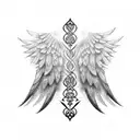 Real Angel Wings tattoo design idea