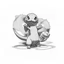 a small charmander Pokémon tattoo tattoo design idea