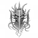 nyarlathotep tattoo design idea