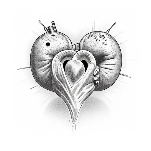 Heart tattoo design idea