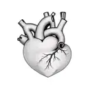 Heart tattoo design idea