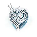 Heart tattoo design idea
